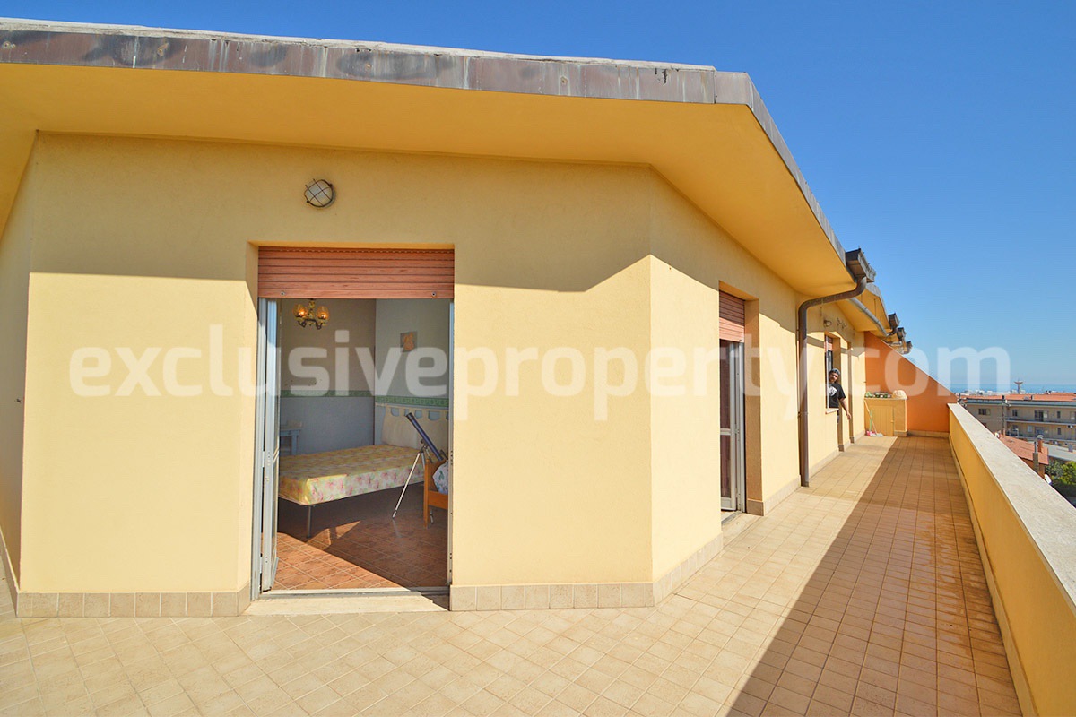Sea View Apartment for Sale in San Salvo - Abruzzo - Large Balcony - Garage and Private Parking Near the Sea