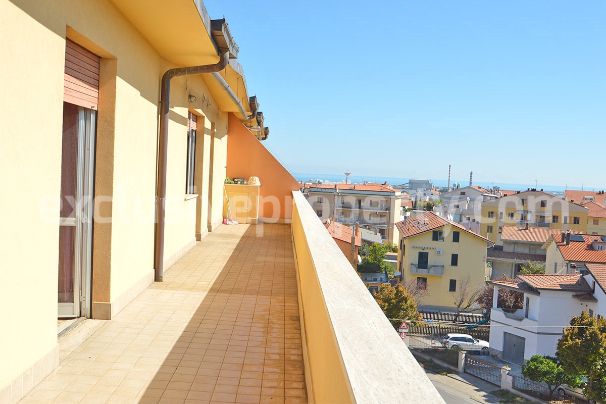 Sea View Apartment for Sale in San Salvo - Abruzzo - Large Balcony - Garage and Private Parking Near the Sea