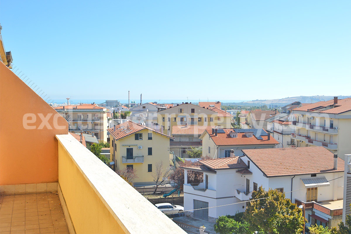 Sea View Apartment for Sale in San Salvo - Abruzzo - Large Balcony - Garage and Private Parking Near the Sea