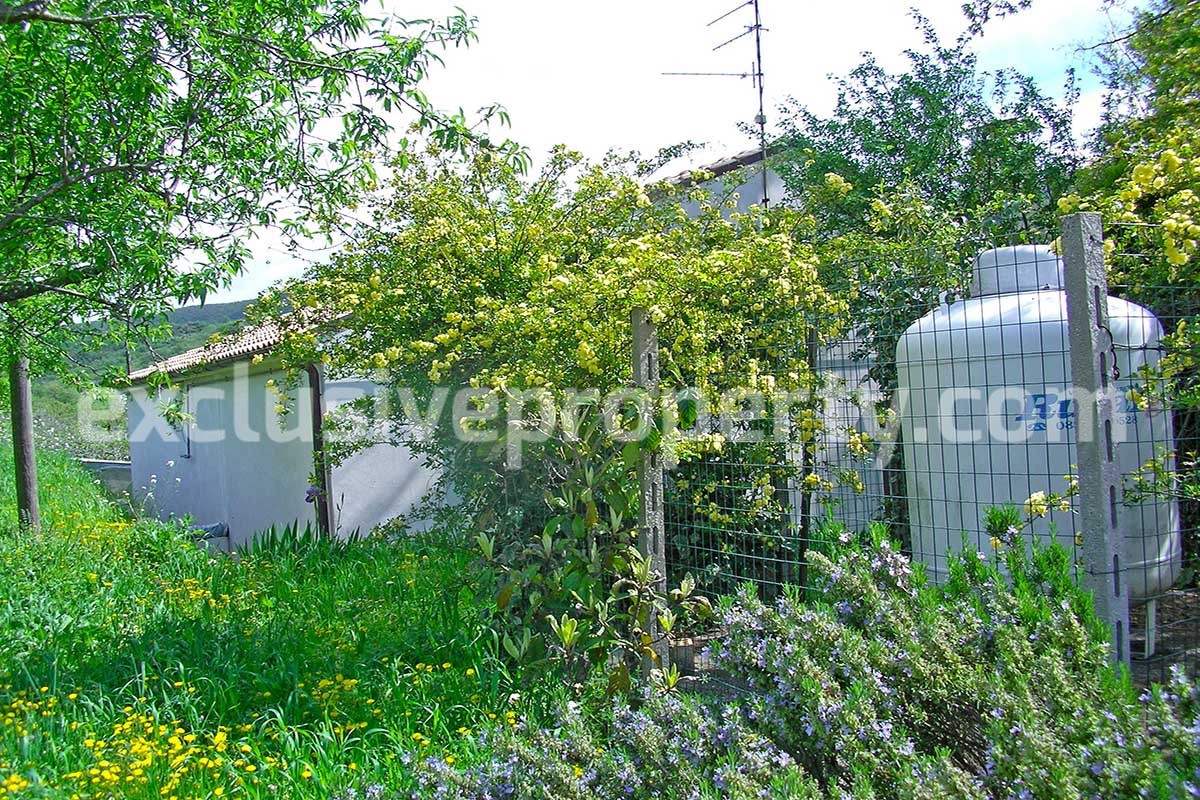 Property with one hectare of land near the for sale lake in Abruzzo