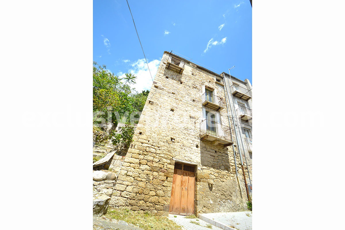 Ancient stone house with garden and olive trees for sale in Molise 2