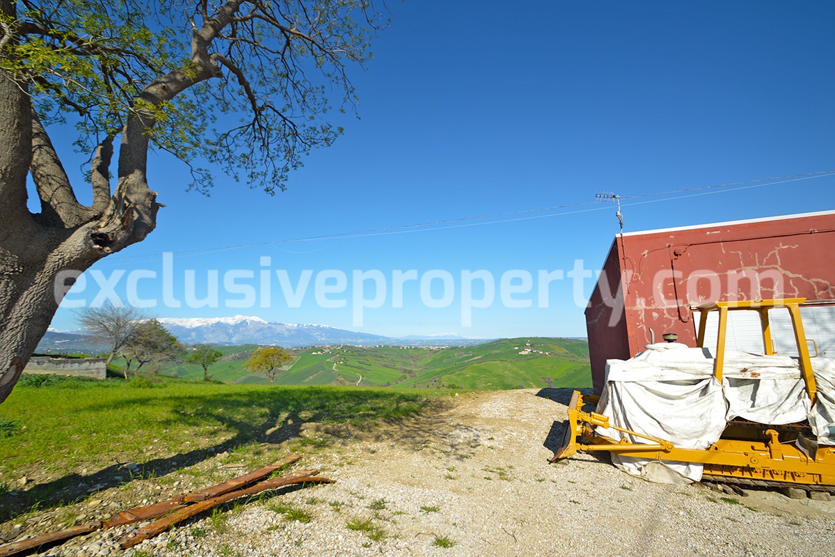 Property with building land and sea and mountain views for sale Abruzzo