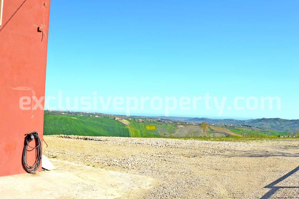 Property with building land and sea and mountain views for sale Abruzzo