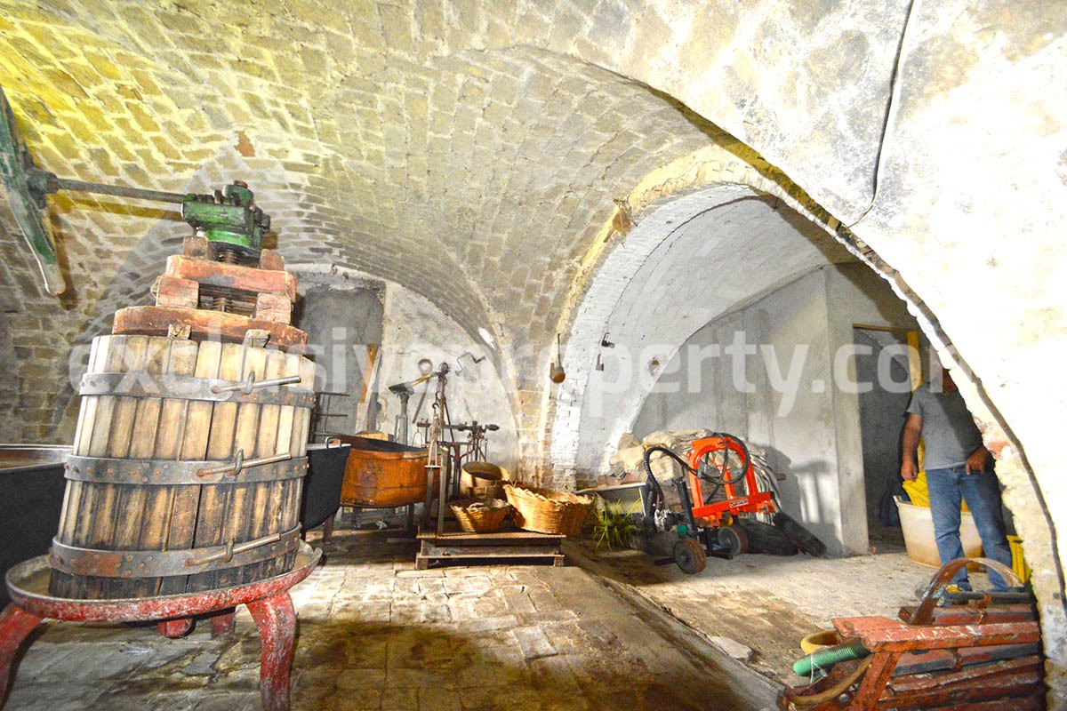 Spacious and ancient stone and brick house with land for sale in Abruzzo 11