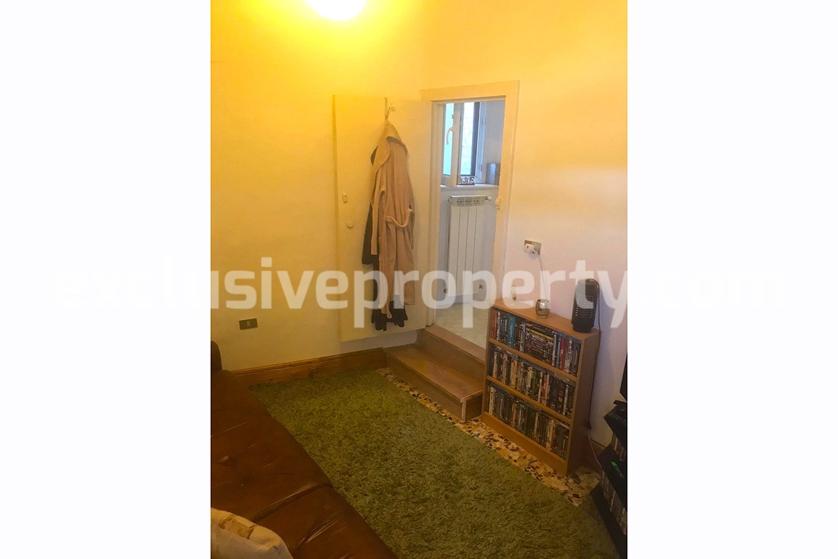 The house is on one floor with hilly view for sale in Italy