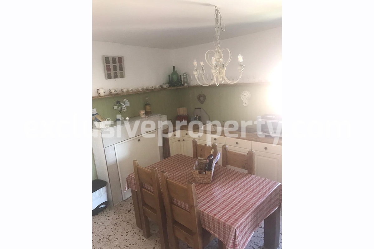The house is on one floor with hilly view for sale in Italy 2
