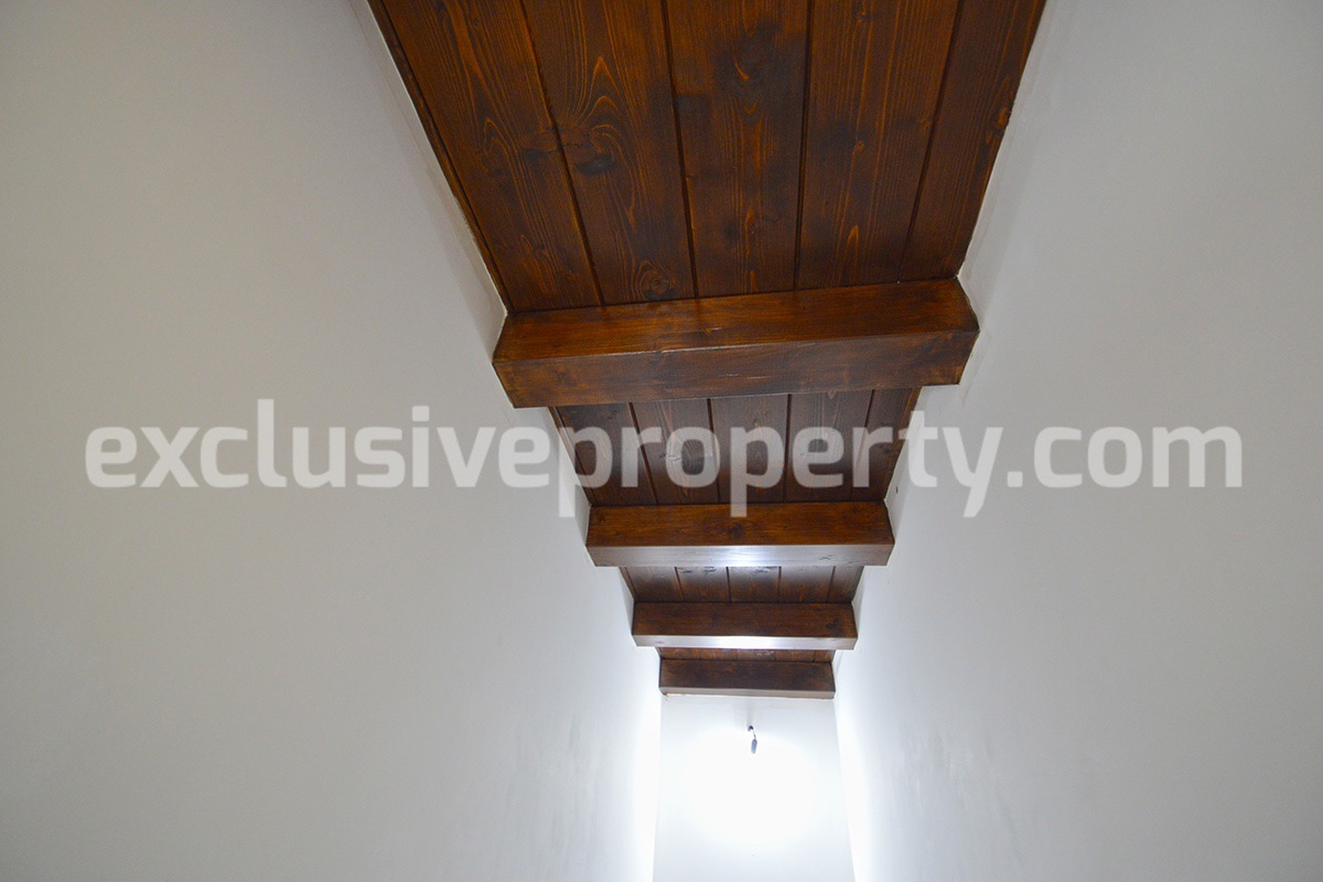 Charming renovated townhouse with panoramic view terrace for sale in Abruzzo