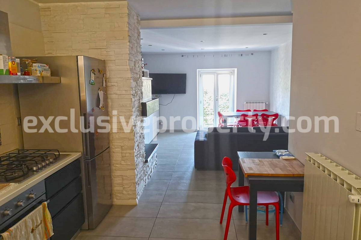 House with terrace completely renovated on four levels for sale on the Abruzzo hills 4