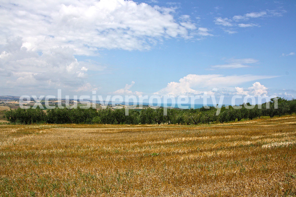 Land with sea view for sale in Petacciato - Molise Region - Italy