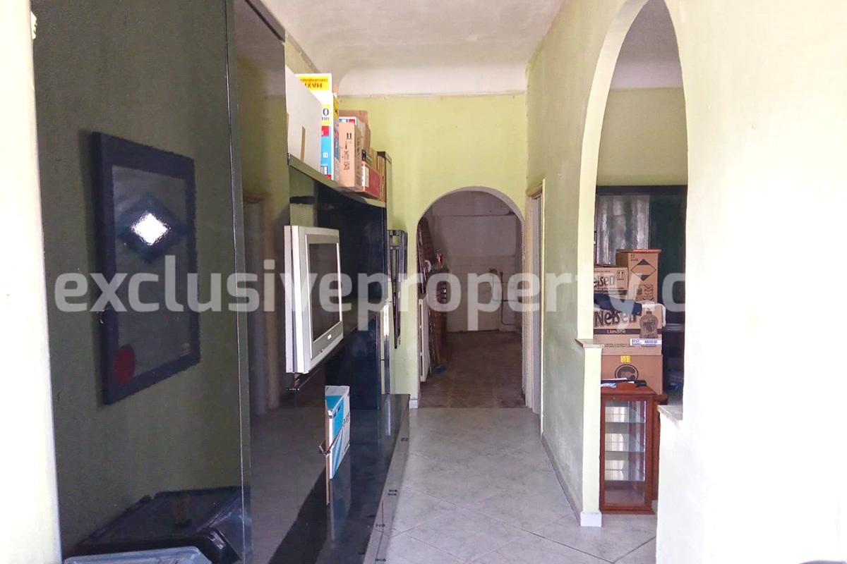 Low priced brick house with landscaped hills and sea for sale in Abruzzo 4