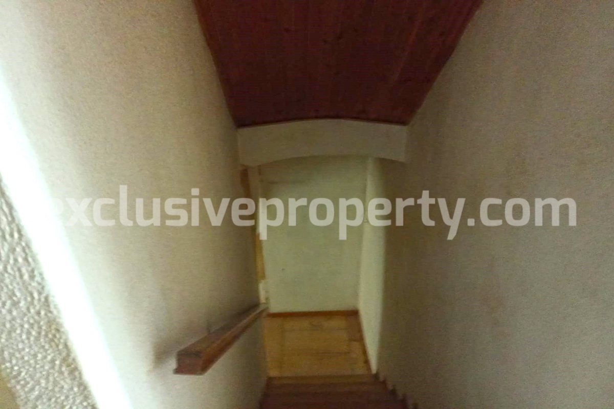 Low priced brick house with landscaped hills and sea for sale in Abruzzo 23