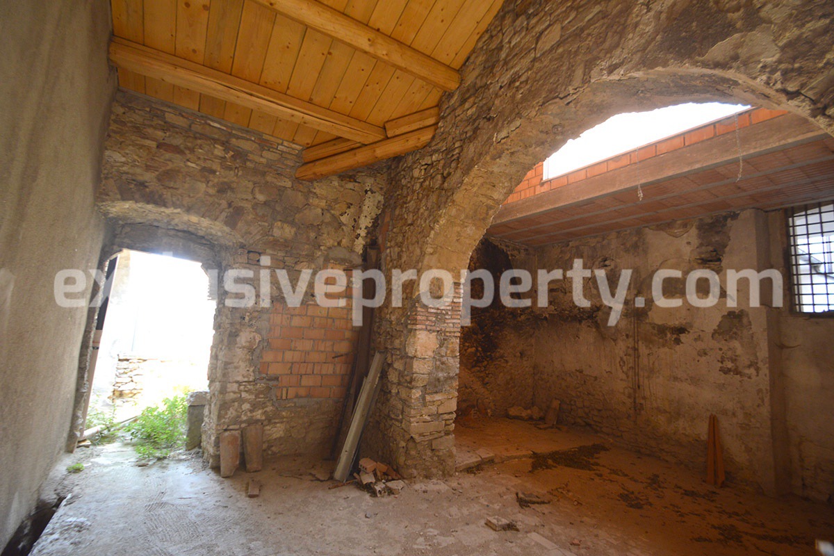 Large historic building with two terraces for sale in Molise - Italy
