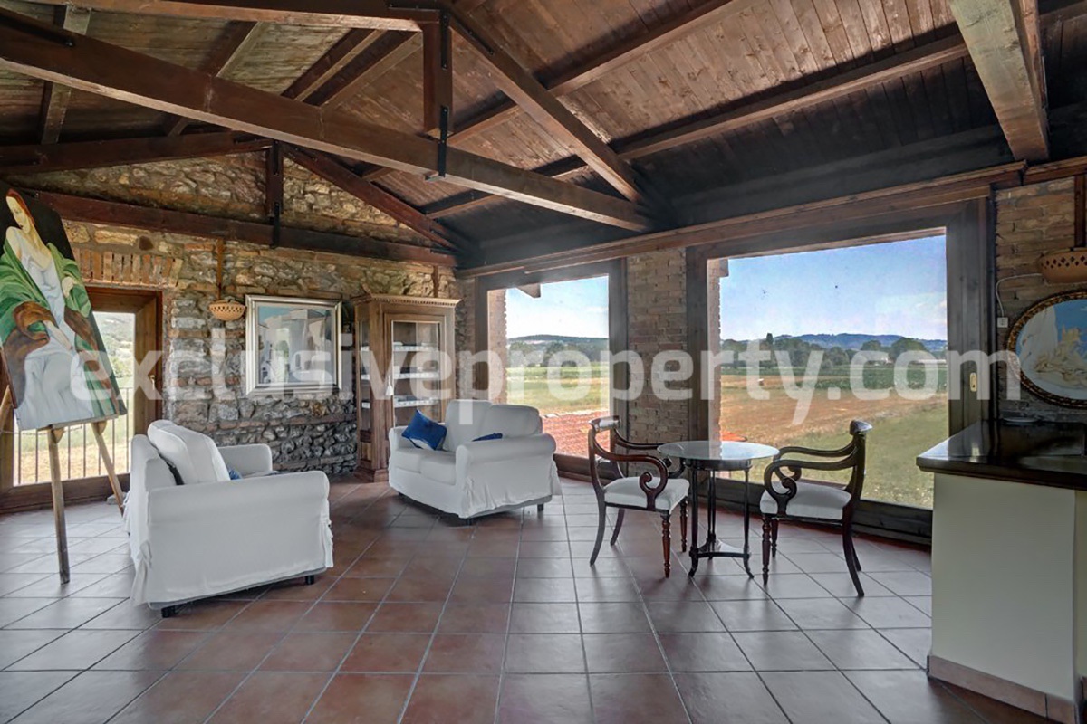 Old stone farmhouse from the early 1800s completely renovated for sale in Molise 16