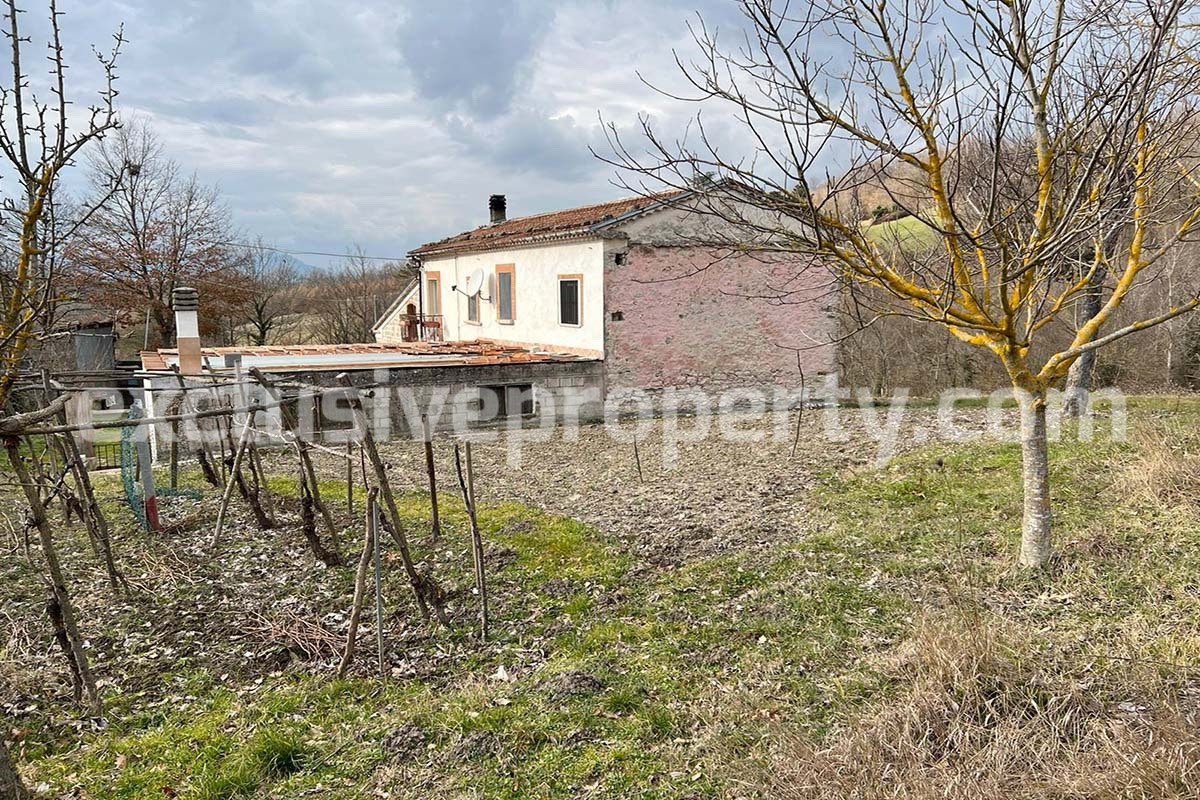 Home built in stone with land fenced and well in a private but not isolated position 25