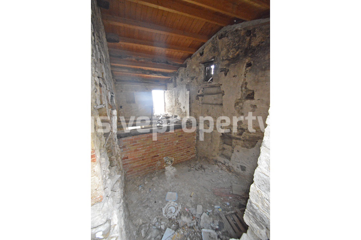 Property with new wooden roof and small vegetable garden for sale in Abruzzo 2