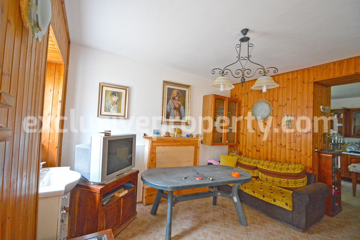 Stone country house for sale with land in the hamlet of Guardiabruna Abruzzo 13