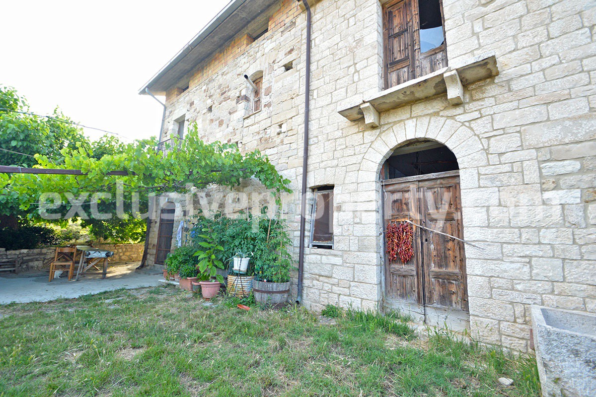 Restored traditional stone house with original details for sale Abruzzo 1