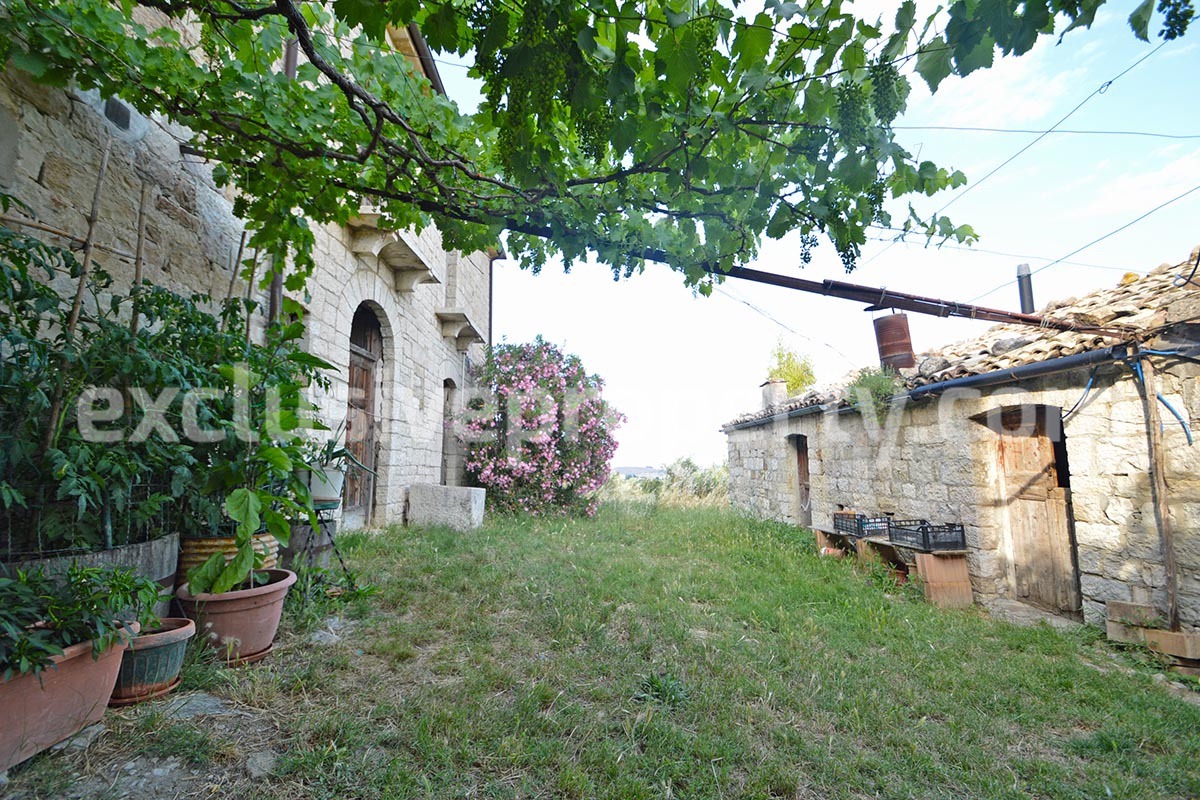 Restored traditional stone house with original details for sale Abruzzo 26