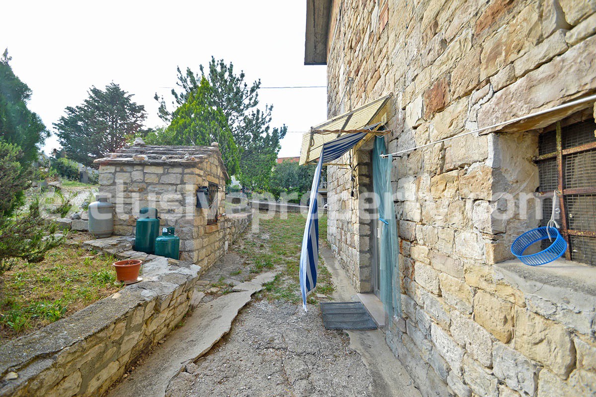 Restored traditional stone house with original details for sale Abruzzo 43