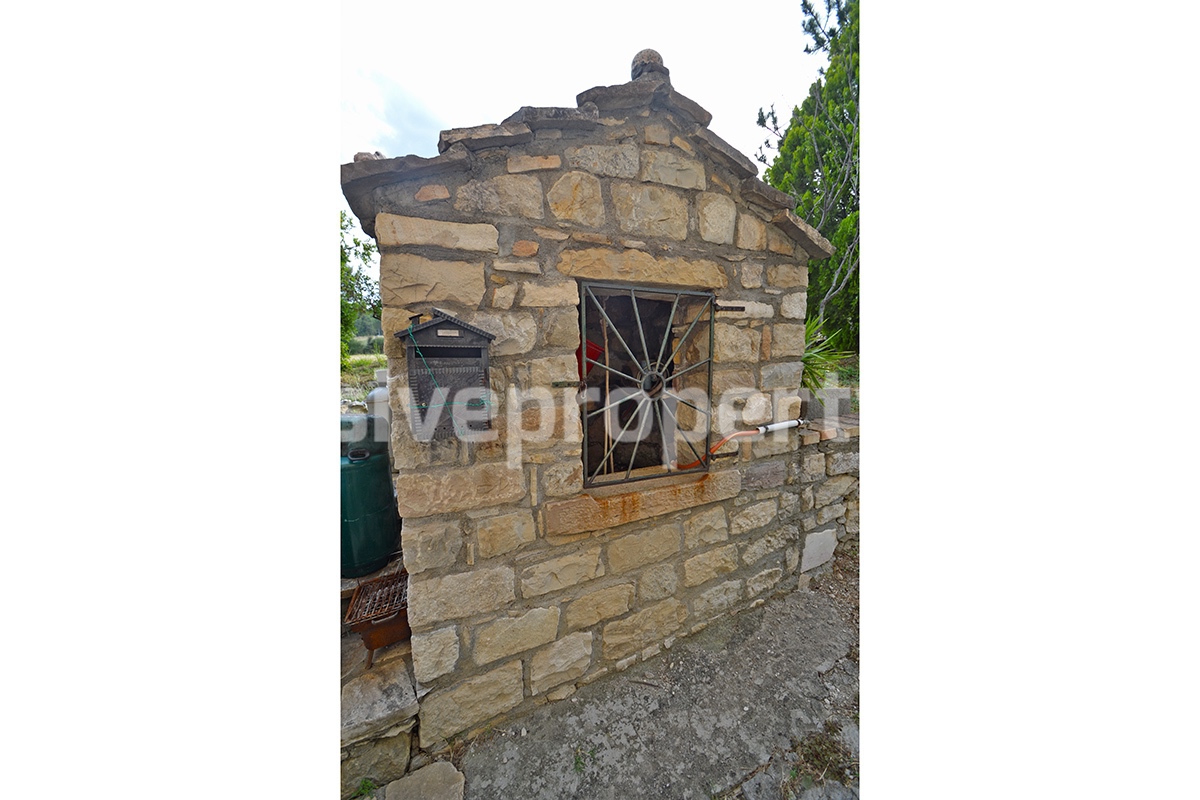 Restored traditional stone house with original details for sale Abruzzo 44