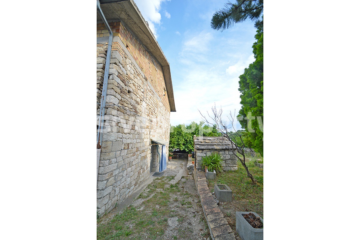 Restored traditional stone house with original details for sale Abruzzo 46